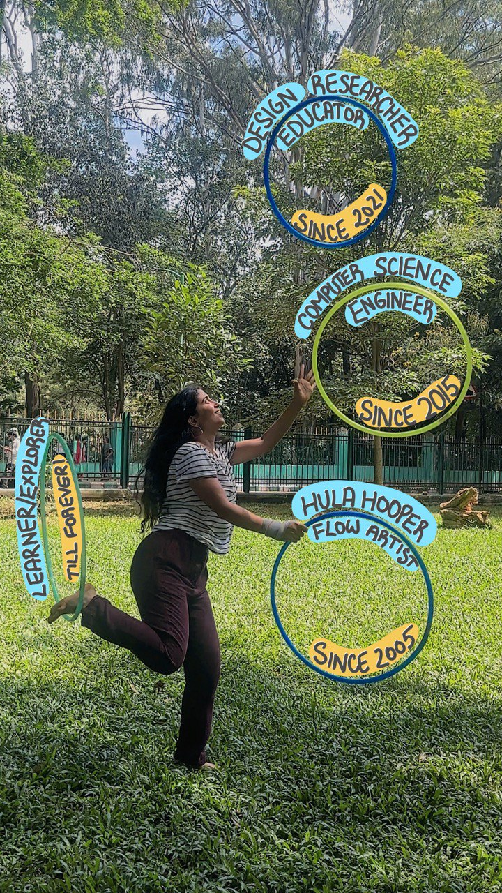 Aditi Bhat juggling hula hoops